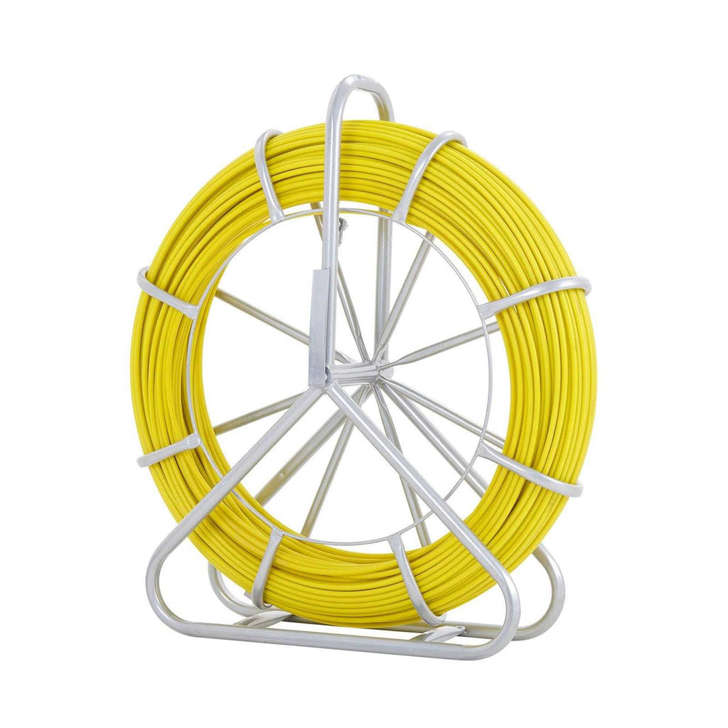 600 ft. x 5/16 in. Non-Conductive Fiberglass Fish Tape with Steel Reel Stand S595