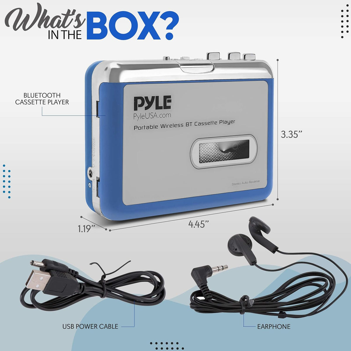 Cassette Player Bluetooth with Earphone Y86411