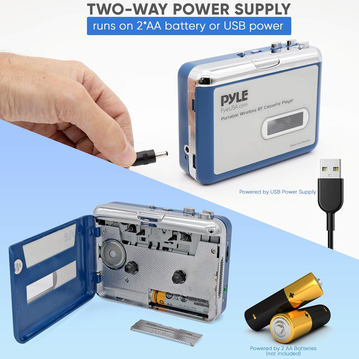 Cassette Player Bluetooth with Earphone Y86411