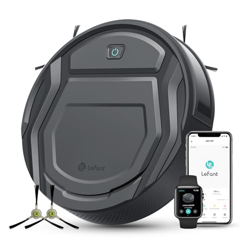 Black Robot Vacuum Cleaner, 2200Pa Suction, 120 Min Self-Charging D852672