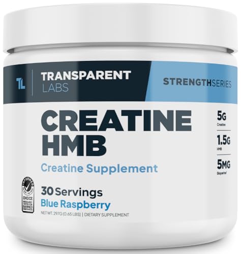 Creatine Monohydrate Powder with HMB, 30 Servings, Unflavored H643836