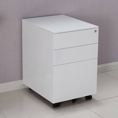 White 3-Drawer Vertical Filing Cabinet C81624