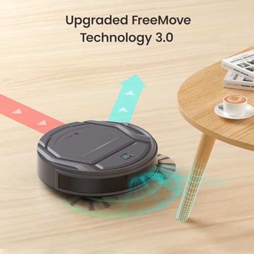 Black Robot Vacuum Cleaner, 2200Pa Suction, 120 Min Self-Charging D852672