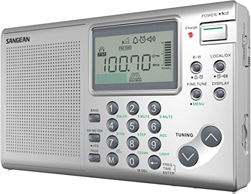 Silver FM-Stereo AM Short Wave World Band Receiver Y75388