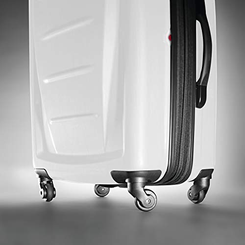 Brushed Anthracite Hardside Expandable Luggage with Spinner Wheels, Checked-Large 28-Inch Z996027