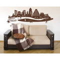Sage Green Cityscape Wall Decal 59in x 20in Y54927