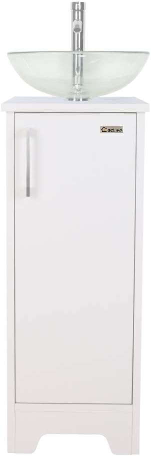 13 inch White Free Standing Bathroom Vanity J56230