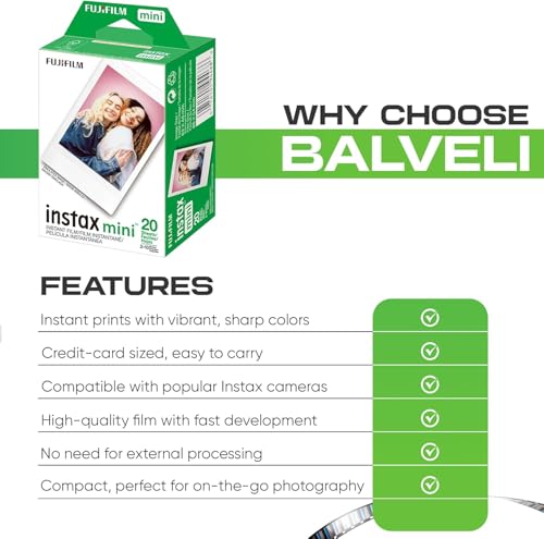 INSTAX Mini Instant Film 2 Pack = 20 Sheets (White) G84844