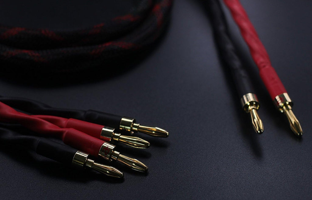 Bi-Wire Speaker Cable 2 Banana Plugs 4 Banana Plugs 1pair Set N7720