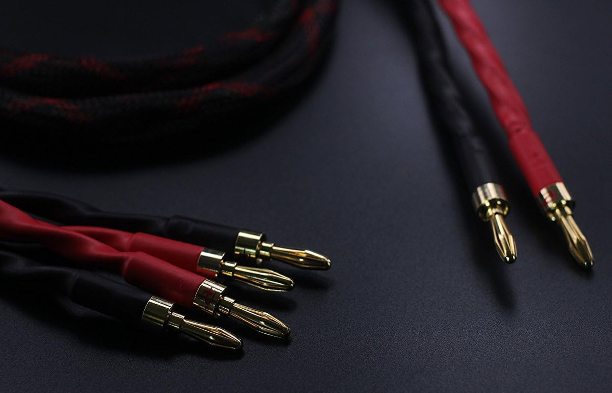 Bi-Wire Speaker Cable 2 Banana Plugs 4 Banana Plugs 1pair Set N7720