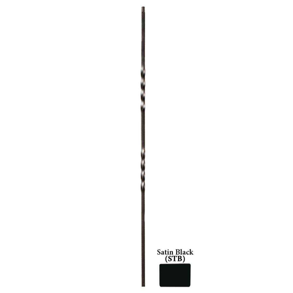 44 in. x 0.5 Double Twist Wrought Iron Baluster Z497838