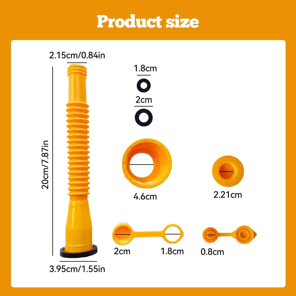 Gas Can Spout Replacement Kit with Flexible Nozzle (1 Kit) A130248