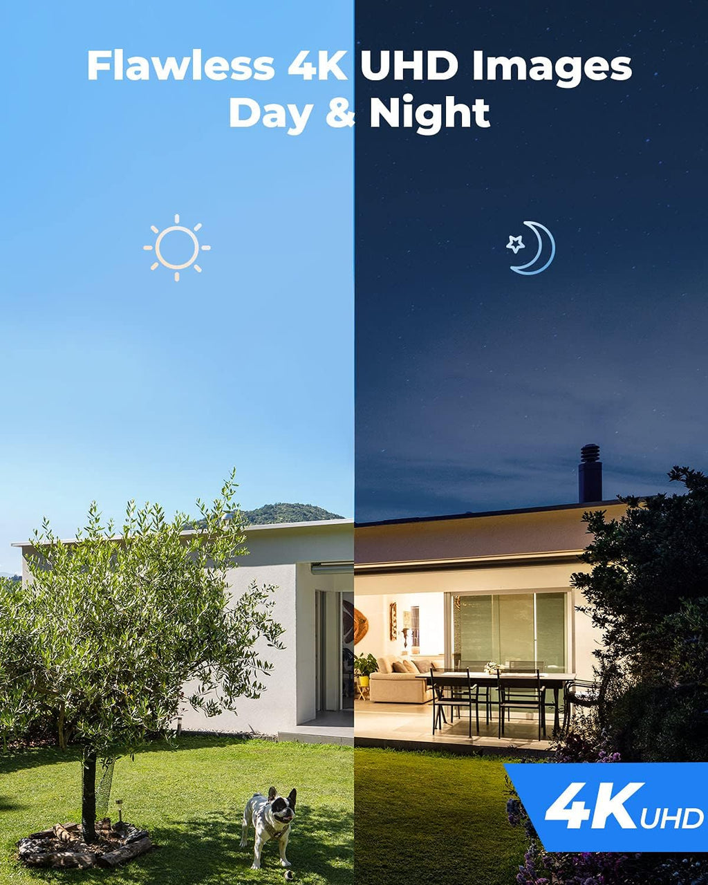 4K PoE Outdoor Security Camera with Color Night Vision I252523