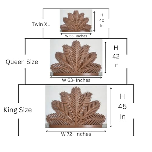 King Size White Hand Carved Bed Headboard Y6259