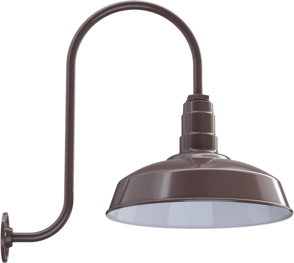 Gooseneck Barn Light 23 Gooseneck Matte Black U29999