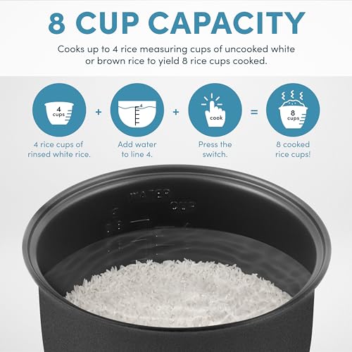4-Cup Rice Cooker with Stainless Steel Exterior W181
