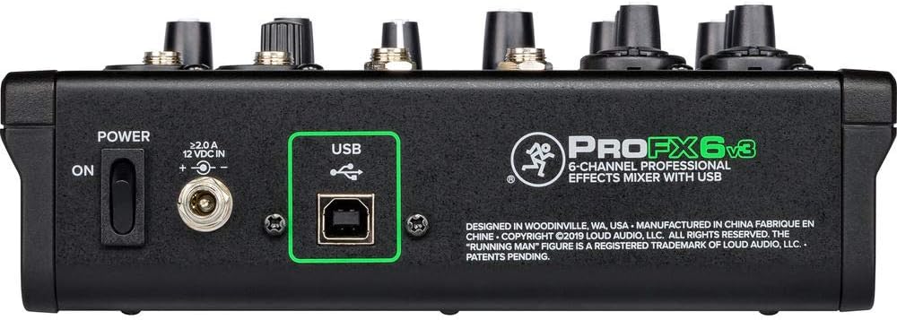 6-Channel Mixer with Built-In FX and Mixer Bag H6148