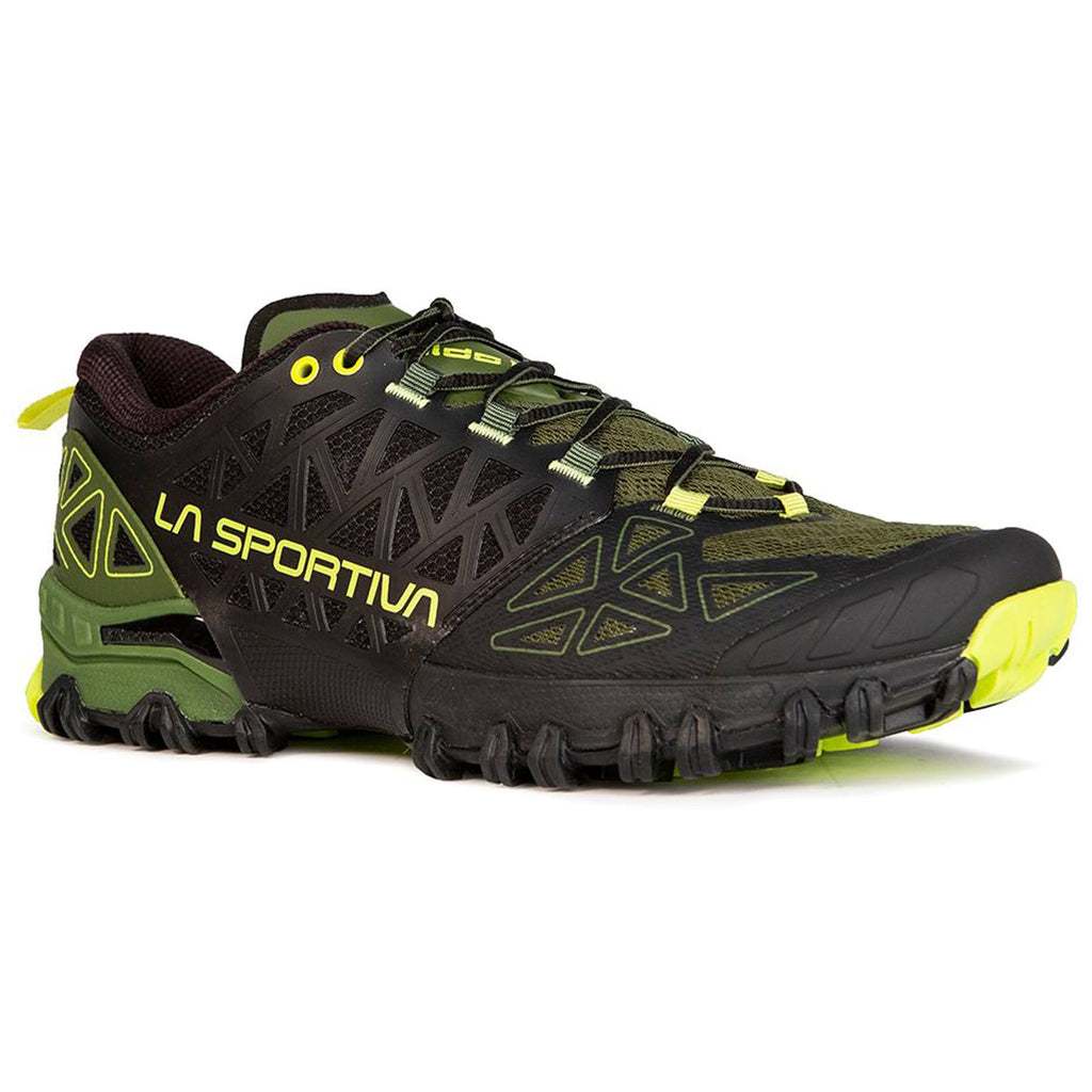 Olive / Neon Trail Running Shoes C447