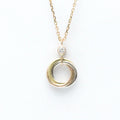 18K Pink Gold, White Gold, Yellow Gold Diamond Pendant Necklace B75535