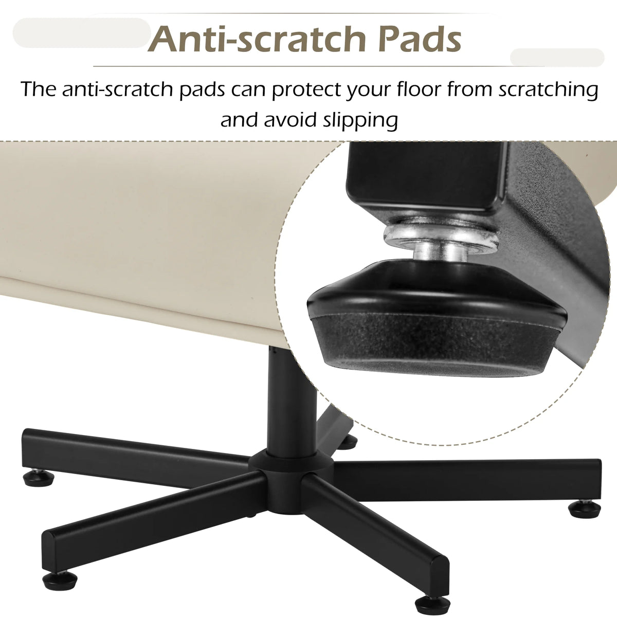 Swivel Armchair Upholstered with Metal Legs J9409