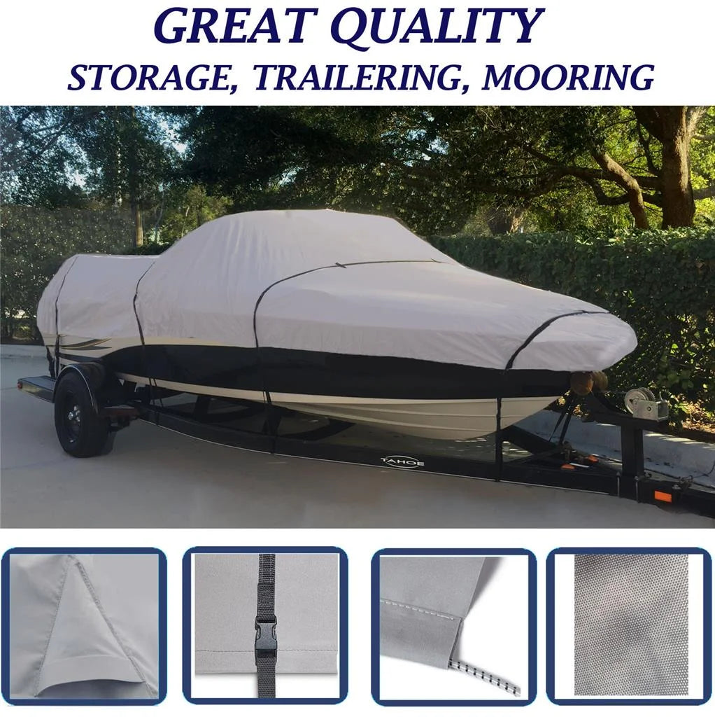 Boat Cover for Sea Ray 175 Fish/Ski with Port Troll O/B 95-97 L29065
