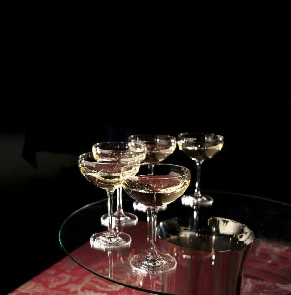 9.5 Ounce Champagne Saucer Coupe Glass, Set of 6 Q139349
