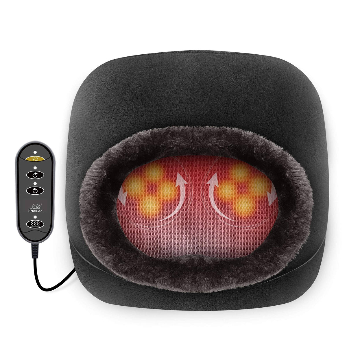 2-in-1 Shiatsu Foot and Back Massager with Heat F506081