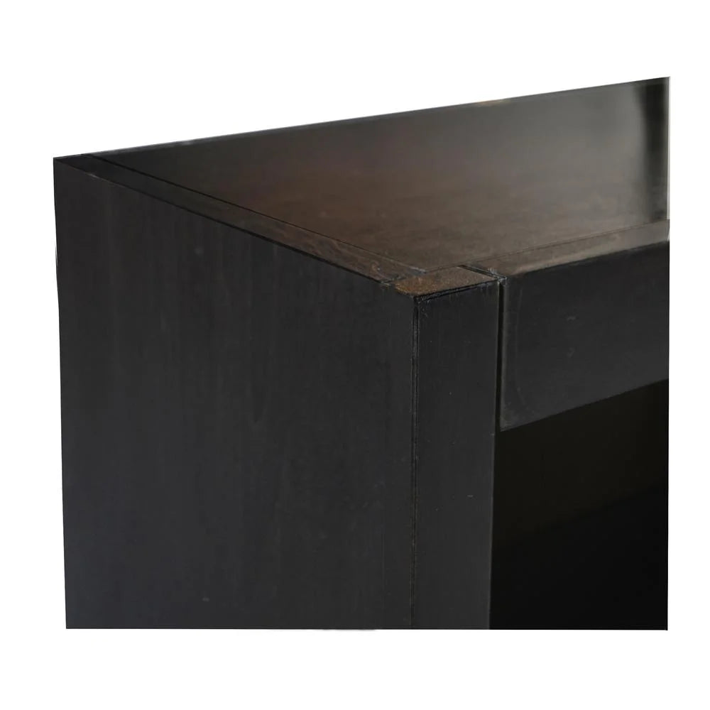 12-Shelf Double Wide Wood Bookcase in Espresso K994