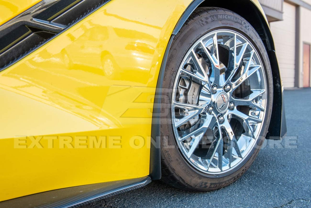 Black Front Side Splash Guards Mud Flap Pair Pack of 2 R975