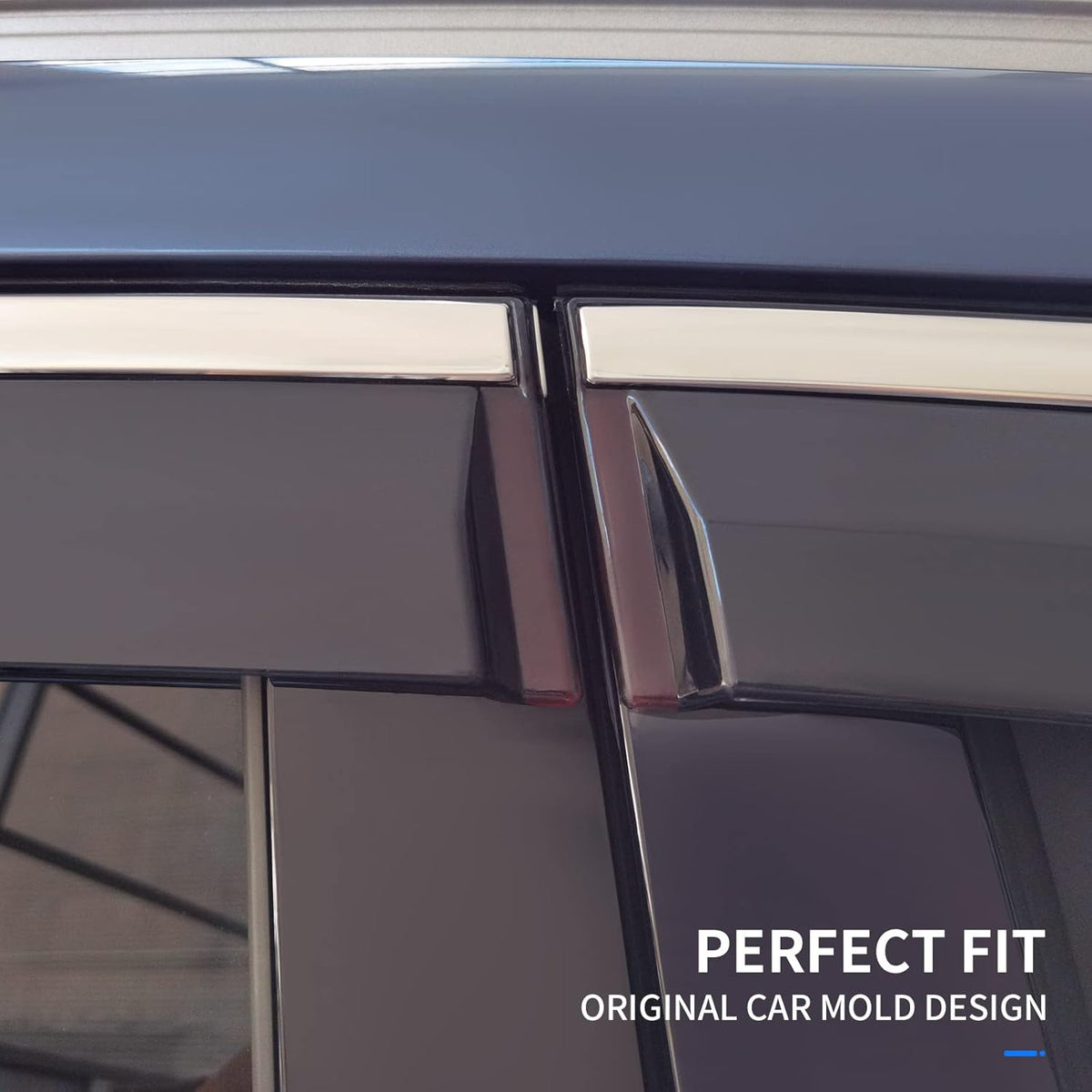 Tape-on Side Window Deflector for Ford Escape K44013