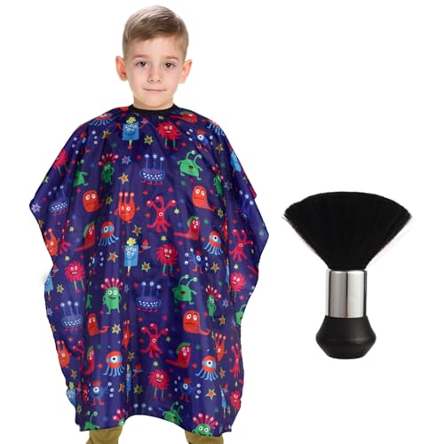 Kids Barber Cape with Neck Duster Brush W105