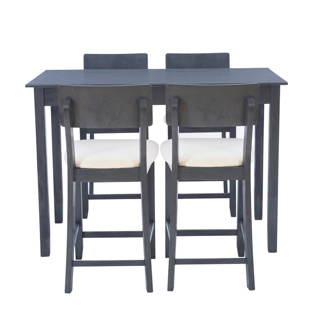 Dark Charcoal Wood Five Piece Tavern Set X294846