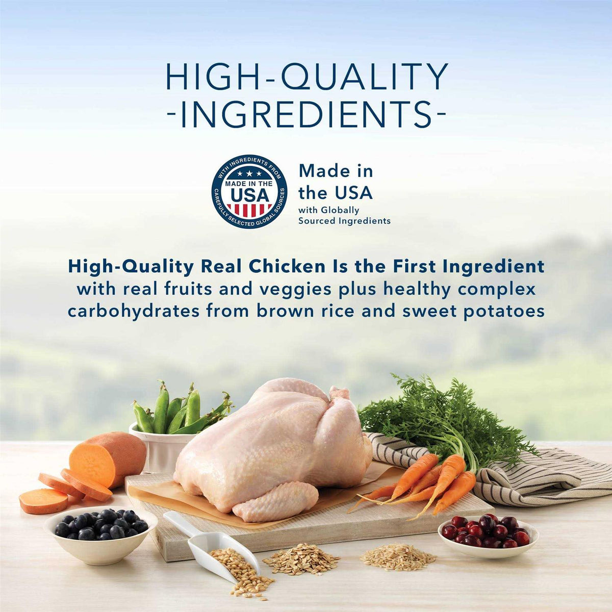Natural Chicken and Brown Rice Dry Dog Food O603