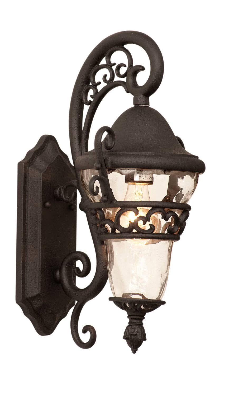 Textured Matte Black Outdoor Wall Bracket H3312
