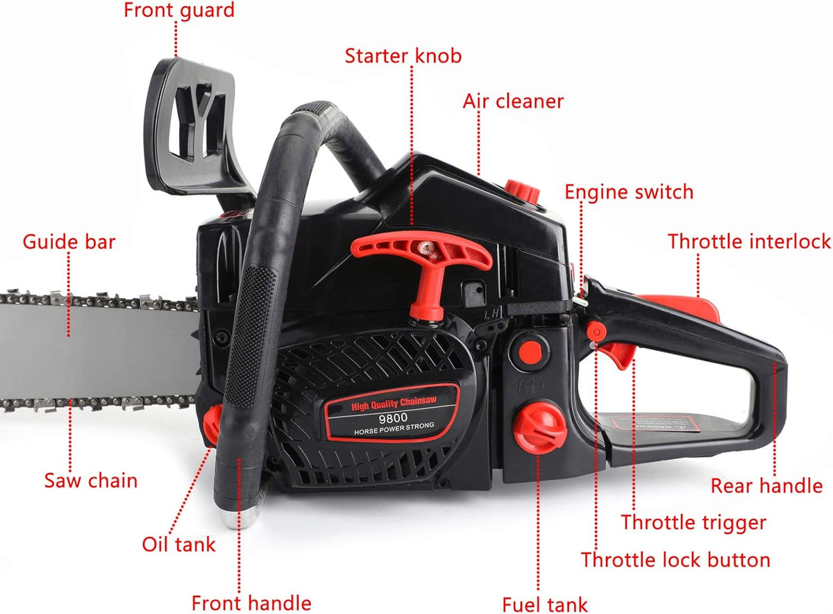 20 Inch 62cc Gas Chainsaw P732