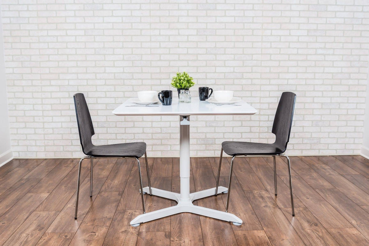 36x22 Pneumatic Height Adjustable Square Cafe Table M409