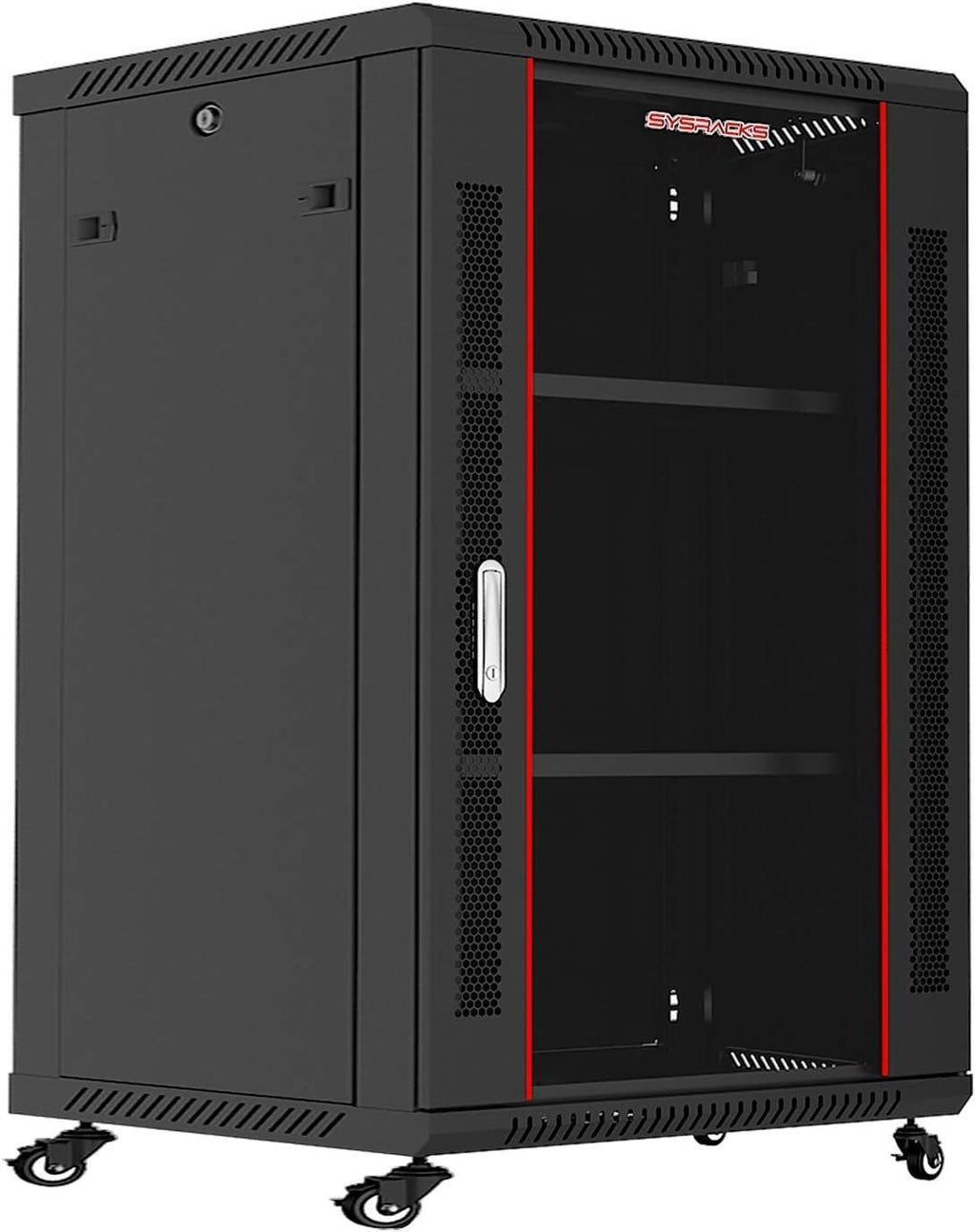 Locking Wall Mount Server Rack Cabinet 18U 24-Inch Deep S30242