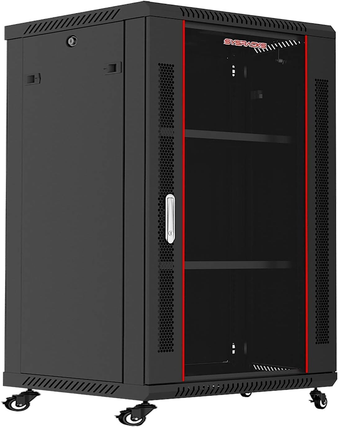 Locking Wall Mount Server Rack Cabinet 18U 24-Inch Deep S30242