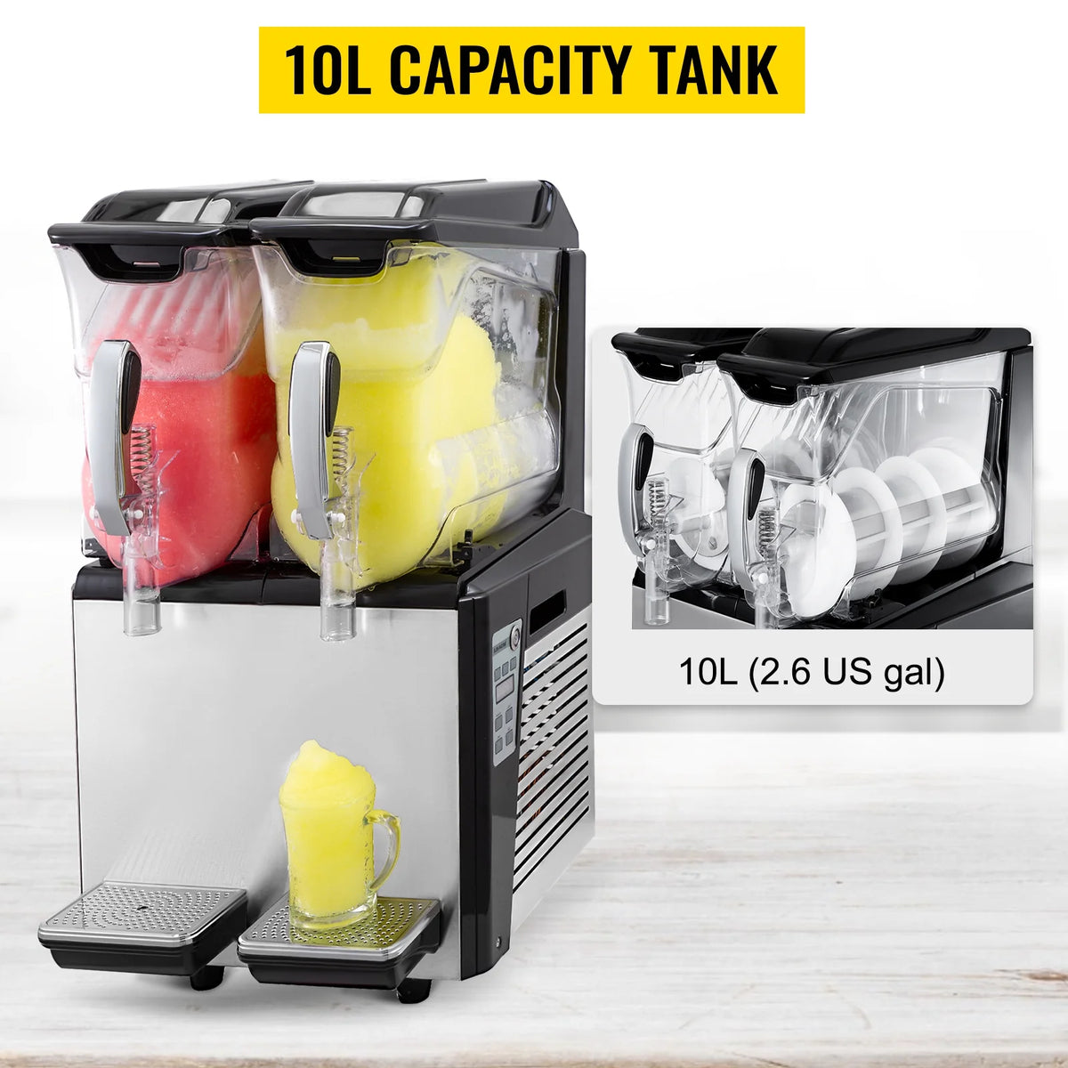 Commercial Slushy Machine Double Tank A183