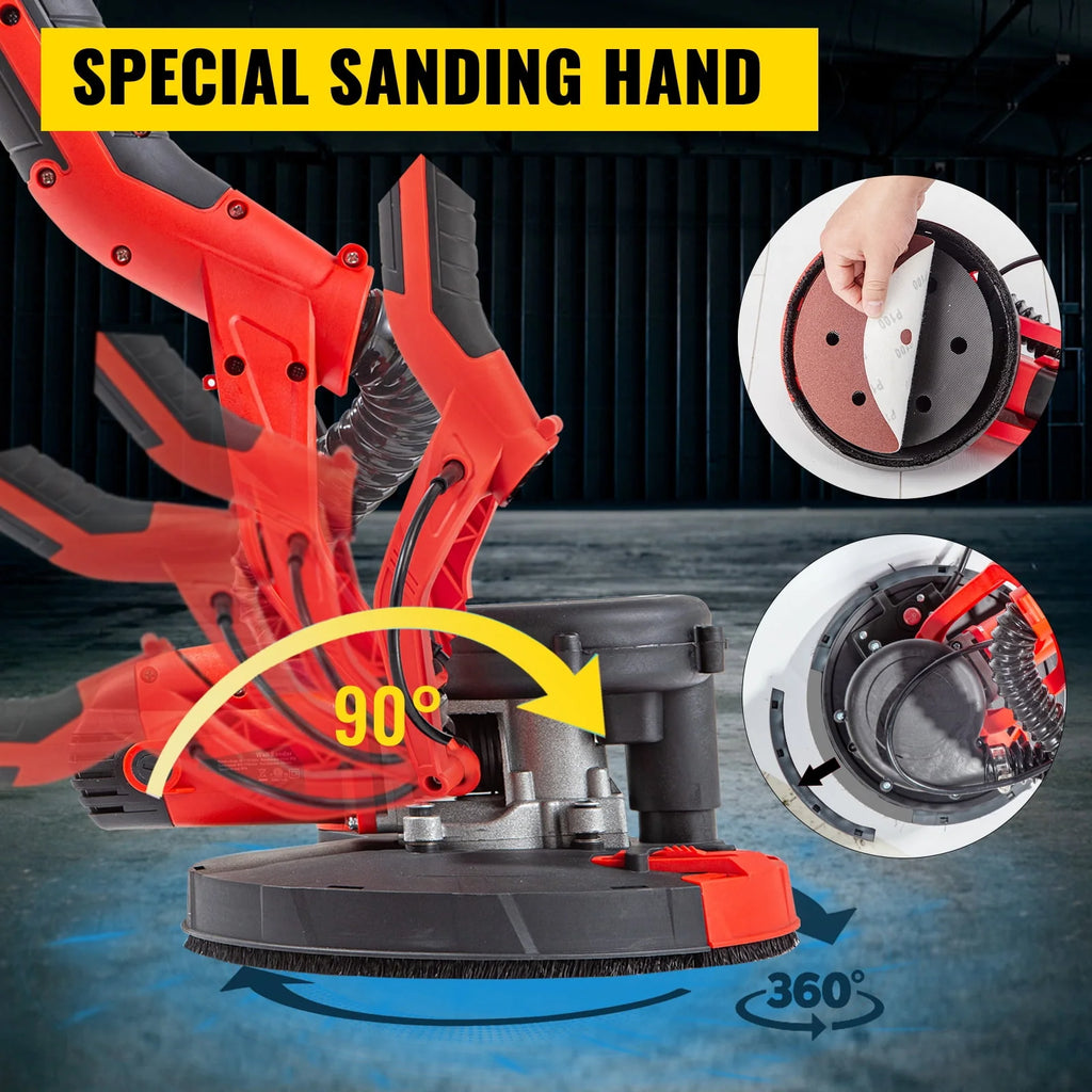 Electric Variable Speed Drywall Sander with Vacuum Bag O565332