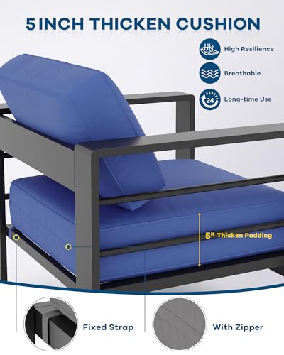 7 Seats Aluminum Patio Furniture Set G555