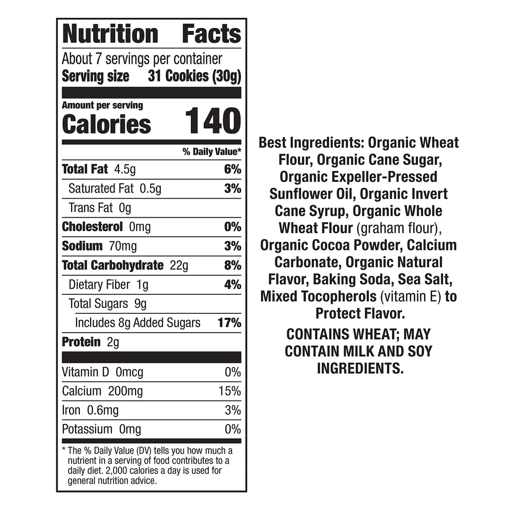 Organic Chocolate Bunny Graham Snacks, 7.5 oz. Box (Pack of 12) D711417