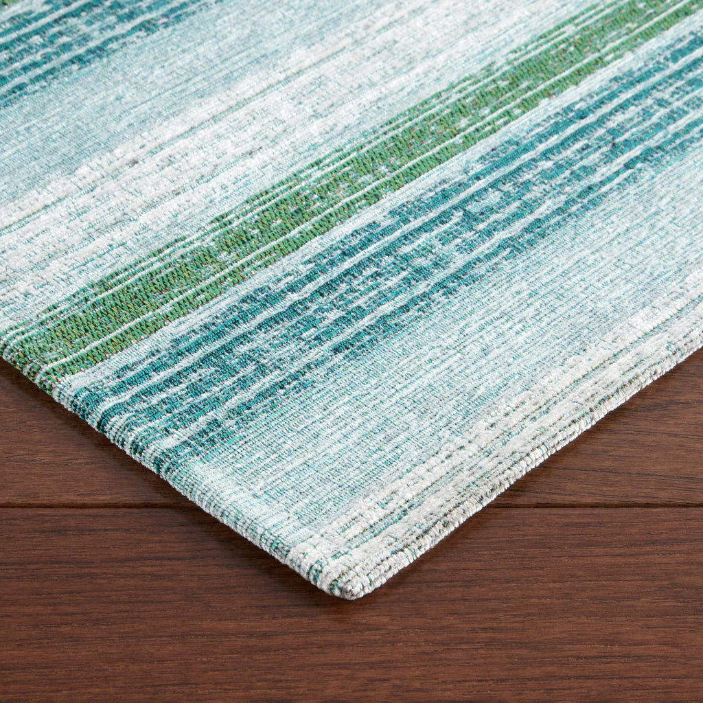 Mint Green/White 20"x36" Kitchen Mat O613