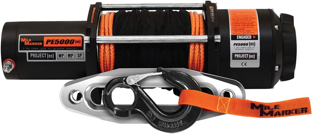 5,000 lb. Capacity Sealed Electric Winch with Synthetic Rope P48796