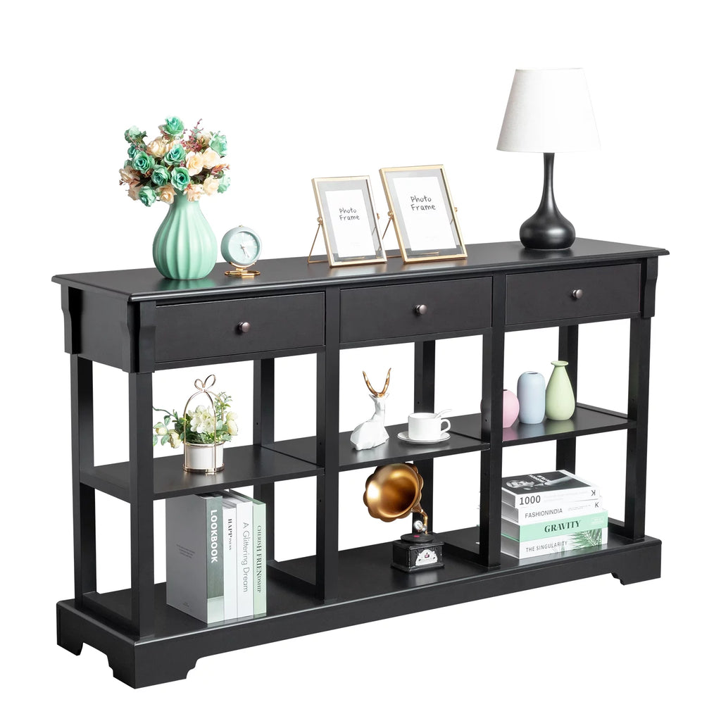 Console Table with Drawers and Shelves D35104