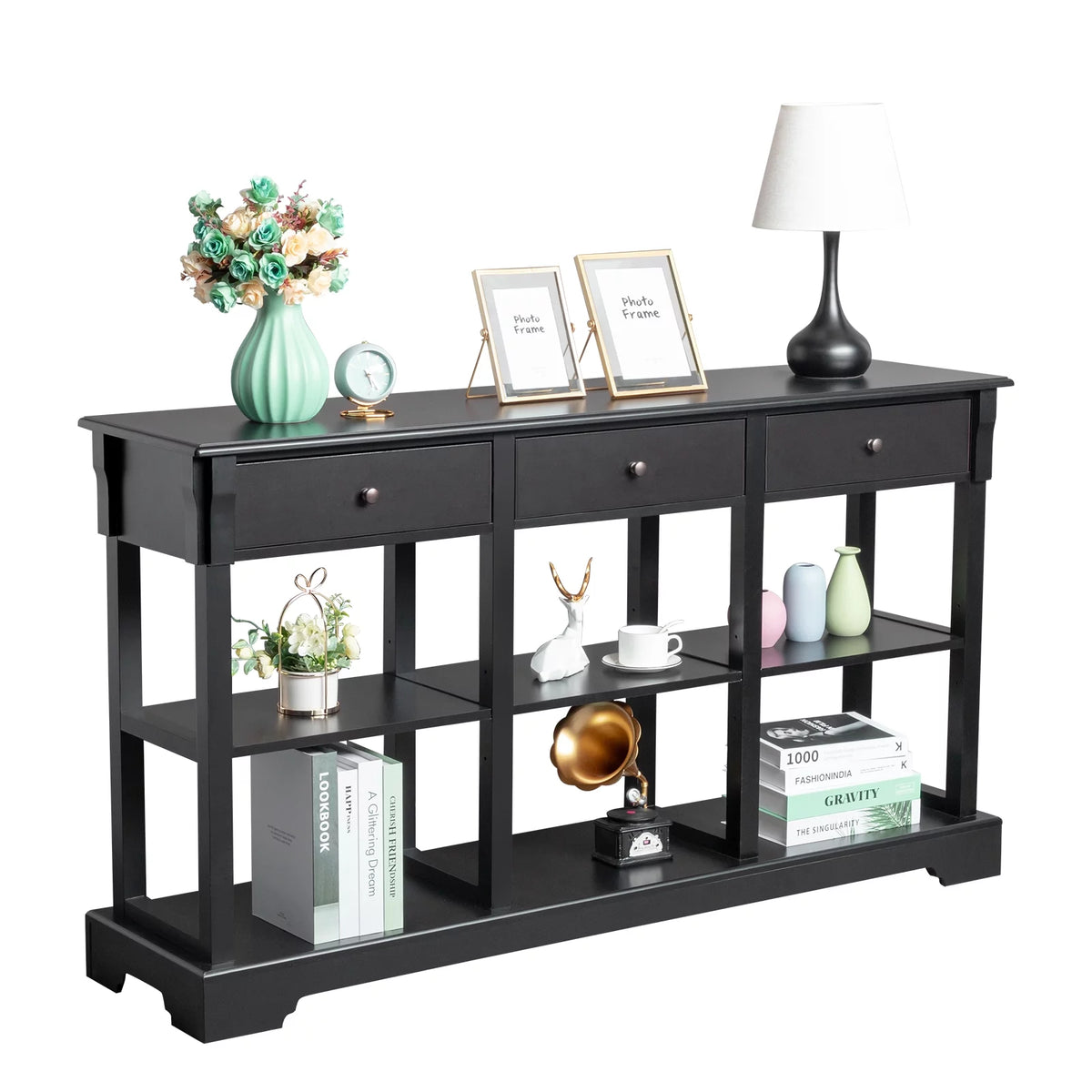 Console Table with Drawers and Shelves D35104