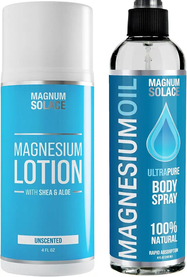 Magnesium Lotion and Magnesium Oil Spray 2 Item Bundle O758