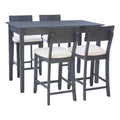 Dark Charcoal Wood Five Piece Tavern Set X294846
