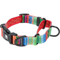Patterned Fabric Martingale Dog Collar K3122