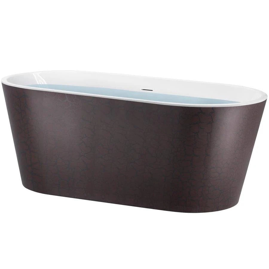 Freestanding Soaking Fiberglass Bathtub M50868